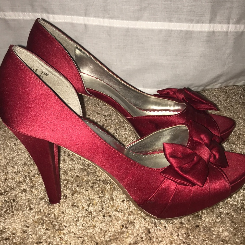 Red Michaelangelo Heels